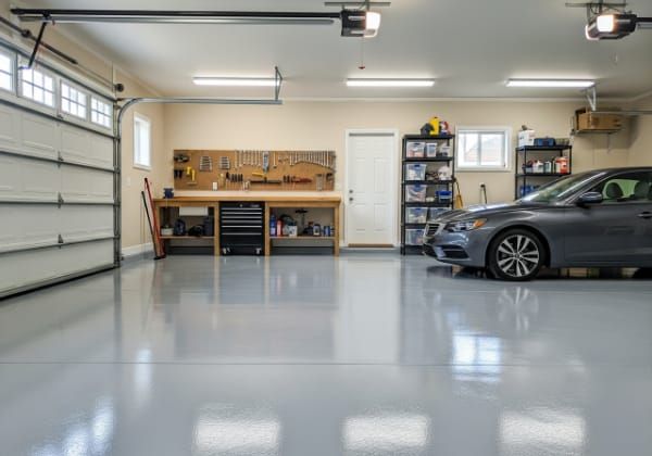 Residential epoxy garage camden by Camden Garage Coatings